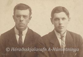 Magnús Guðmann Halldórsson (1883-1948) bóksali Miðhúsum og Bjarni Jónsson (1900-1980) úrsmiður Ak...