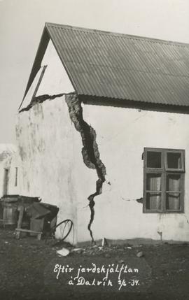 Dalvík eftir skjálftann 2.6.1934