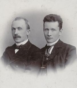 Sighvatur Kristján Bjarnason (1859-1929) bankastj og Ólafur Ágúst Pálsson (1863) skrisfstofustj K...