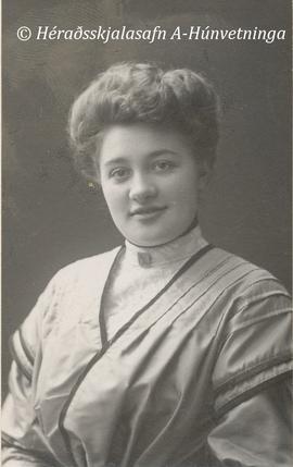 1393-Margrét Árnadóttir (1884-1985) Stykkishólmi frá Höfnum á Skaga
