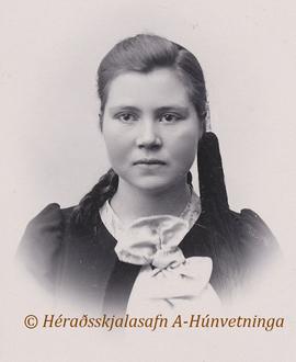 1392-Helga Helgadóttir (1880-1964) Blönduósi og Flögu Vatnsdal