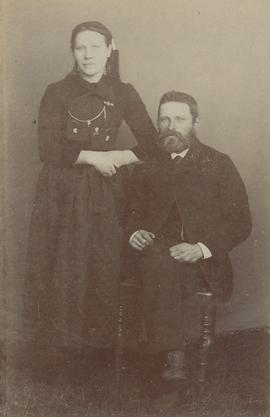 Ingibjörg Eysteinsdóttir (1856-1923) og Jóhannes Guðmundsson (1850-1906) Auðunnarstöðum