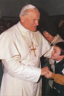 Jóhannes Páll II páfi heimsækir Ísland 1989