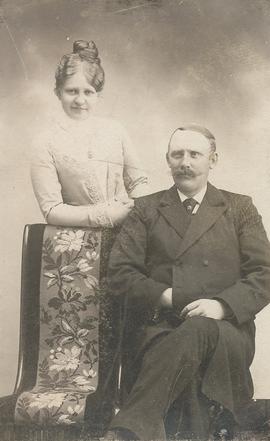 Lucinda Jósefa Augusta Möller (1879-1927) og Gísli Ísleifsson (1868-1932) sýslumaður Blönduósi