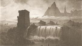 Koparstungur frá Íslandi um1840. Goðafoss