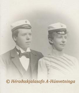 Sigfús Benedikt Björnsson Blöndal (1874-1950) orðabókarritstjóri Khöfn og Björg Karitas Þorláksdó...