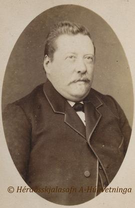 Sigvaldi Benediktsson Blöndal (1852-1901) vert Sauðárkróki frá Hvammi í Vatnsdal