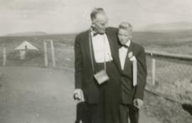 Arnþór Árnason (1904-1983) Kennari Lundi og Árni Jón sonur hans
