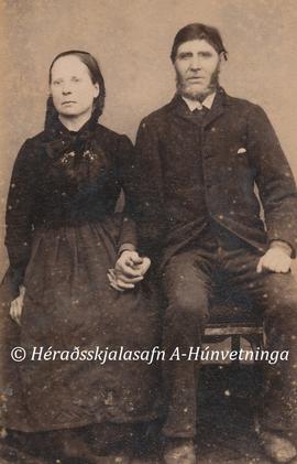 Hólmfríður Guðmundsdóttir (1836-1925) og Bjarni Einarsson (1825-1906) Blöndubakka